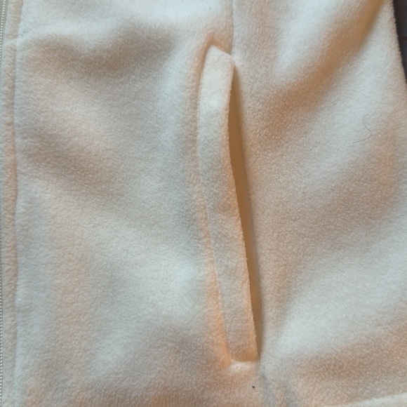Cream velour vest - Picture 2 of 5